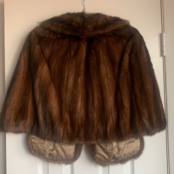 Vintage Genuine Fur Brown Stole - Picture 2 of 10